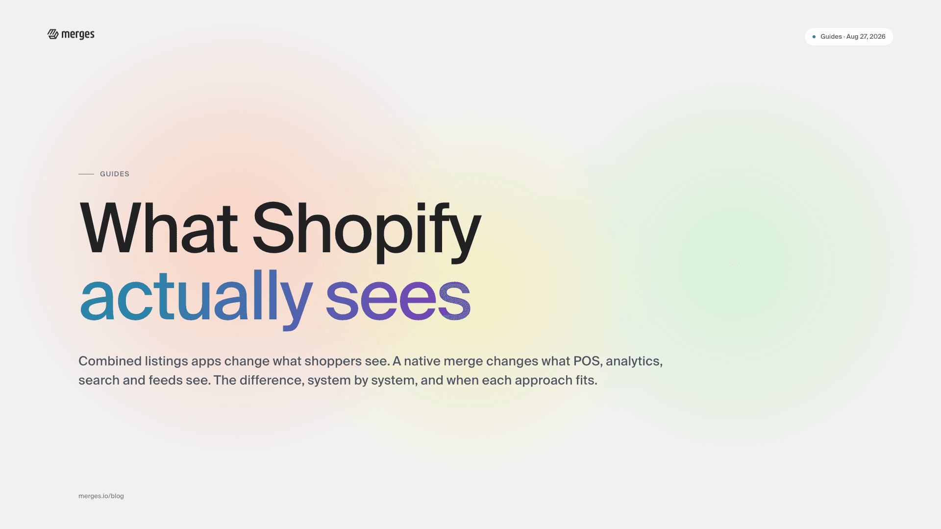 Native variants vs. combined listings: what Shopify actually sees