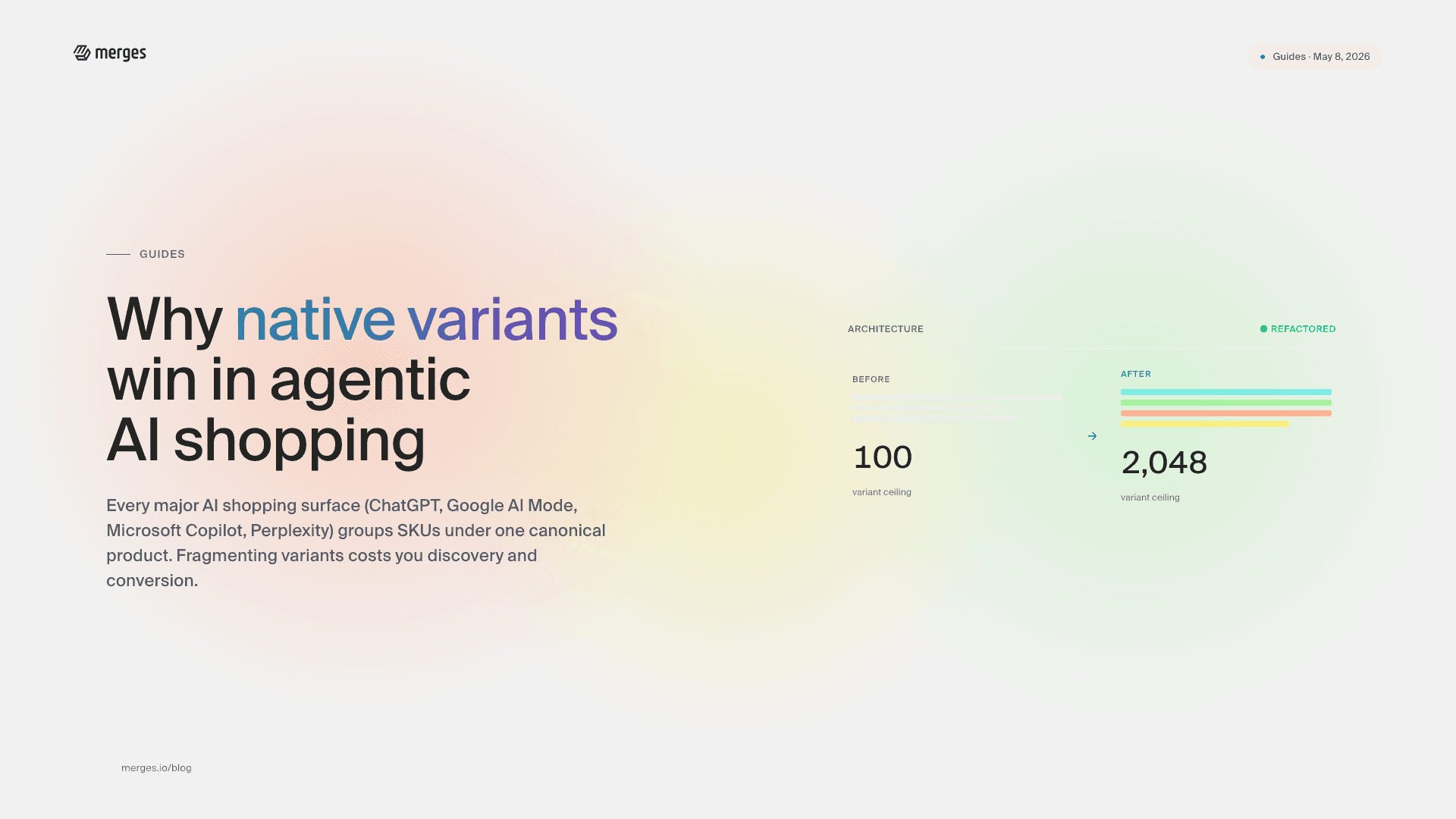 Why native Shopify variants win in agentic AI shopping