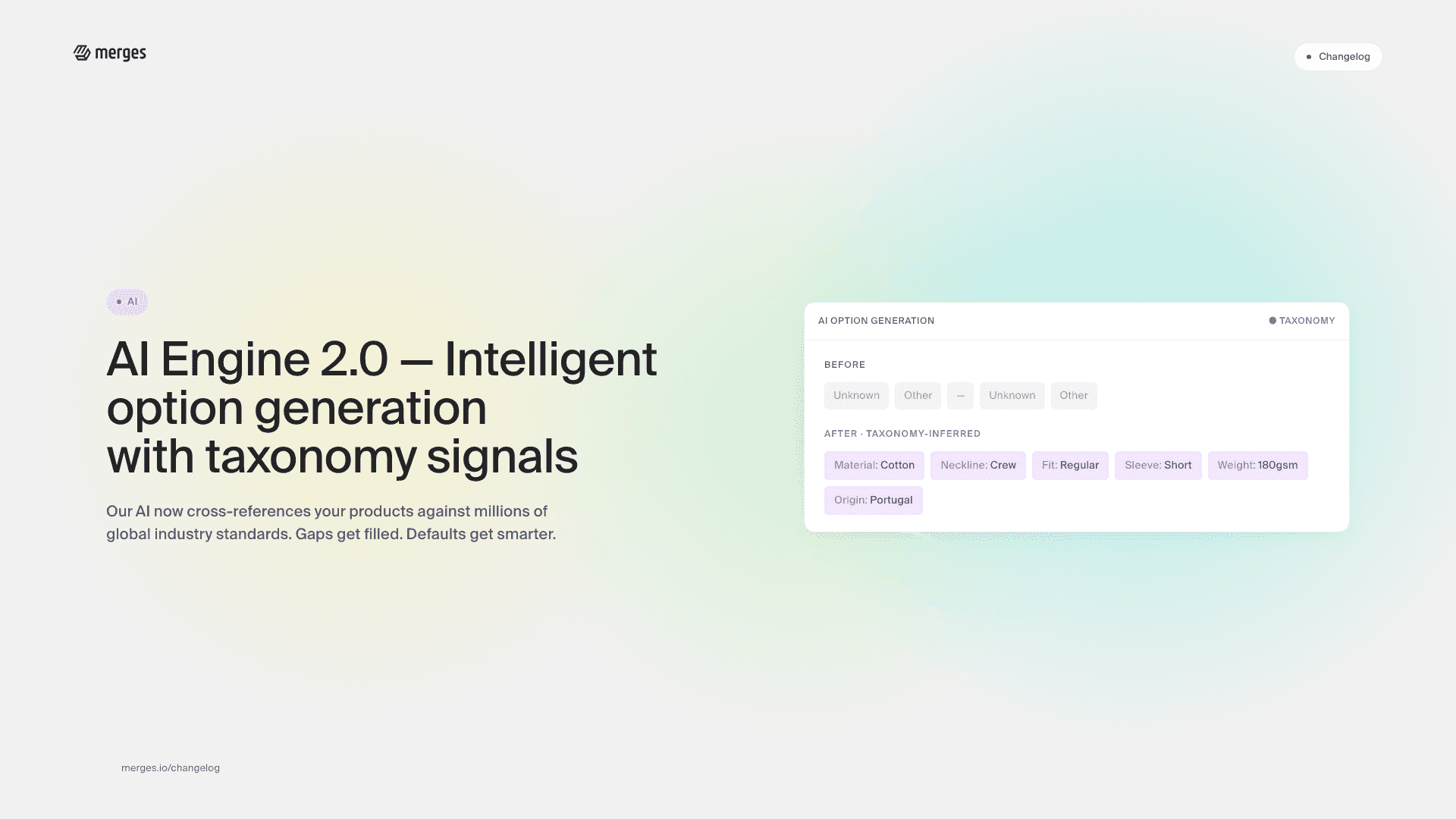 AI Engine 2.0: Intelligent Option Generation with Taxonomy Signals
